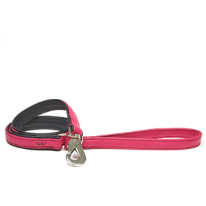 Dogvibes- Die Lederleine in der Farbe Wildberry